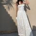 Summer New Arrival French Style Sweet Alluring Dress Fashionable Square Neck Slim Fit Relaxed Vacation Long Dress for Women_ecoleips.com
