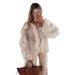 2025 Spring Summer Lady V-neck Ruffled Long Sleeve Shirt European And American Fashion Commuter Women's New Style_ecoleips.com