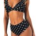 Cross-Border European And American Style High-Waisted Two-Piece Sexy Polka Dot Ruffle Bikini, Popular On Aliexpress, In_ecoleips.com