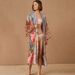 Women's Peacock Print Sun Cover-Up Kimono – Lightweight Beach Shirt, Bikini Cover, Swimwear Wrap, Loose Fit Summer Cardigan_ecoleips.com