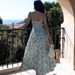 2025 Summer New European And American Sweet Style Slim Fit Elegant Princess Floral Print Strap Dress For Women In Stock_ecoleips.com