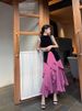 This Year's Trend: Elegant Stylish Goddess Style, Irregular Top And High-End Dress Set For Summer_ecoleips.com