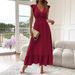2026 Women's Long Summer Short-Sleeved Dress_ecoleips.com