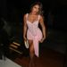 Women's Lace Dress Fashion Sexy V Neck Strap Waist Stitching Hip Suspender New_ecoleips.com