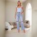 Voya Women's European And American Sexy T-shirt 2026 Spring/summer New Style Square Neck Short Slim Fit Top_ecoleips.com