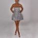 Women's Clothing Sexy Sleeveless Top High Waist A Line Skirt_ecoleips.com