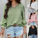 Diyun 2025 Spring/Summer Cross-Border European And American Women's Casual Vacation Style Solid Color Jacquard Long_ecoleips.com