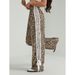 Color-Block Striped Casual For Women Summer New High-Waist Sports Loose Wide-Leg Long Pants_ecoleips.com