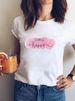 European And American Cross-border Foreign Trade Women's Clothing Butterfly Floral Round-neck Printed Short-sleeve_ecoleips.com