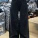 Vintage American Glam Rhinestone Jeans For Women - Loose Fit, Relaxed, High-Waisted Flared Pants With Sparkling Embellishments_ecoleips.com