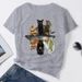 Summer European And American Cross-border Foreign Trade Wholesale T-shirts, Round-neck Casual Plus-size Loose_ecoleips.com