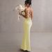 Women's Clothing New Flower Decoration Popular Temperament Dress Long Skirt Backless Suspender Dress Female_ecoleips.com