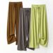 Pantalones De Mujer New Ice Silk Pajamas Pant For Women Nightwear Spring Summer Wide Leg Pants Casual Sleepwear Home Trousers_ecoleips.com