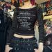 Women's Slim Fit Long Sleeve round Neck Top Sexy Letter Print European American Style Fashionable And Versatile Dark Color_ecoleips.com