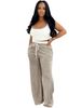 Women's Clothing Style Women's Summer High Waist Wide Leg Pants Set Double Waist Design Fashionable Clothing_ecoleips.com