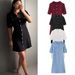 Women's Slim Fit Knitted Dress Round Neck Short Sleeved Fashion Summer Dress Versatile_ecoleips.com