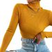 Women's Slim Fit High Neck Knitted Sweater Pullover - Soft Stretch Casual Long Sleeve Tops For Fall Winter (20 Colors, S-4XL)_ecoleips.com