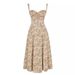 Women Romantic Ditsy Floral Spaghetti Strap Maxi Dress Tie‑Up Backless High Slit Boning Detail High Waist Slim‑Fit Sexy Evening Party Long Dress_ecoleips.com