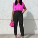Women's Fashion With Belt, 2024 Spring New Style, Plus-size Slimming High-waisted Casual Slim-fit Trousers, Foreign_ecoleips.com