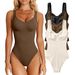 2023 Independent Station European And American Cross-Border Women's Clothing Sexy Ribbed Sleeveless Tank Bodysuit_ecoleips.com