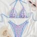 Women's Floral Print Bikini Swimsuit Set With Bow Tie Detail - Soft Stretch Polyester Fabric - S/M/L/XL Sizes_ecoleips.com