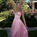 Women's New V‑Neck Spaghetti Strap Open Back Sleeveless Evening Party Dress_ecoleips.com
