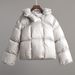 girl Girl 2025 Winter Women's Padded Jacket Trendy Street Style Short Hooded Cotton Coat_ecoleips.com