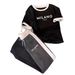 Women's Casual Summer Letter Print Two-Piece Set - Comfortable Short Sleeve T-Shirt & Matching Bottoms_ecoleips.com