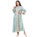Verve Muslim Abaya Women's Long 2025 Sequin New V-neck Loose Evening Dubai Dress_ecoleips.com