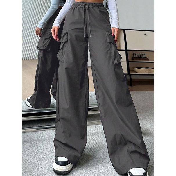 Trendy Women's Cargo Pants Loose Fit Casual Long Trousers Large Pockets Style Versatile New_ecoleips.com