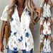 2025 Europe And The United States Summer New Women's Casual Fashion Printed Shirt Button-down Shirt Cardigan Woman_ecoleips.com