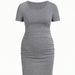 Women's Clothing Slim Sexy Hip Wrapped Solid Color Waist Lifting Belly Lifting Casual Slim Pregnant Dress_ecoleips.com