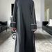 Loriya2024tiktok E-commerce Fashion Solid Color Trimmed Dubai Turkish Dress Robe LR882_ecoleips.com