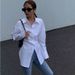 Women's Slim Fit Long Sleeved Shirt Solid Color Fitted Waist Unique Design mid Length Spring/Summer New Style_ecoleips.com