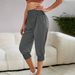 Women's High-Waisted Casual Trousers Capri Pants Stylish Harem Pants Fashion_ecoleips.com