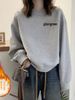 High-end Women's Sweatshirt, New Spring, Autumn, And Winter Style, Fleece-lined, Fashionable Round Neck, Loose Fit,_ecoleips.com