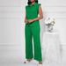 Women's Clothing Holiday Style Shirt And Pants Two Piece Suit_ecoleips.com
