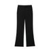 2025 Autumn New Style Women's Mid-Length V-Neck Belted Blazer + High-Waisted Flared Pants Set_ecoleips.com