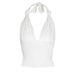 AD235 Cross-border Sexy Girl Deep Halter Neck Camisole, Short Slim-fit Inner Wear, Hot Sleeveless Top_ecoleips.com