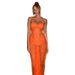Women's Slim Fit Dress Fashionable Sexy Chest Wrapped Lace See Through Hip Wrapped_ecoleips.com