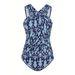 Aria Basics Plus-size Conservative For Women, Printed Swimwear, European And American Cross-border In-stock Beachwear One-piece_ecoleips.com