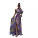 Women's Clothing Sexy Oblique Shoulder One Shoulder Long Sleeve Floral Dress Long Skirt High End Large Swing Floral Dress_ecoleips.com