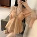 French-style Elegant Lady's Mature Sexy Off-shoulder Long-sleeve Shirt, 2025 New Sweet And Ethereal Sun-protective Top_ecoleips.com