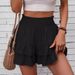 Women's Summer Fashion Wide Leg Shorts Casual Skirt Pants With Drape Hot Selling_ecoleips.com
