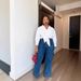 Women's Casual Straight Leg Jeans Double Pocket Front Washed Denim Cotton Spring/Autumn Summer Regular Fit Solid Color_ecoleips.com