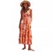 French-style High-end 2023 Spring-summer Women's New Sexy Printed Strap Dopamine Dress_ecoleips.com