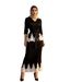 Women's plus Size Two Piece Skirt Set European American Style Lapel Lace Loose Fit Pleated Bodycon Cross Border Wholesale_ecoleips.com
