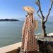 2025 Dopamine Pakistan Vacation Bohemian Style Strap Women Summer Beach Long Dress_ecoleips.com