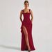 Women's Sexy Halter High Slit Maxi Dress – Elegant Summer Party Evening Gown_ecoleips.com