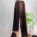 Purple Velvet Wide-leg Pants For Women, New Spring And Autumn High-waisted Versatile Slim-fit Casual Pants, Simple Long_ecoleips.com